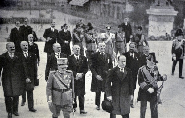 Mussolini, returned to the capital after the bombing of Bologna