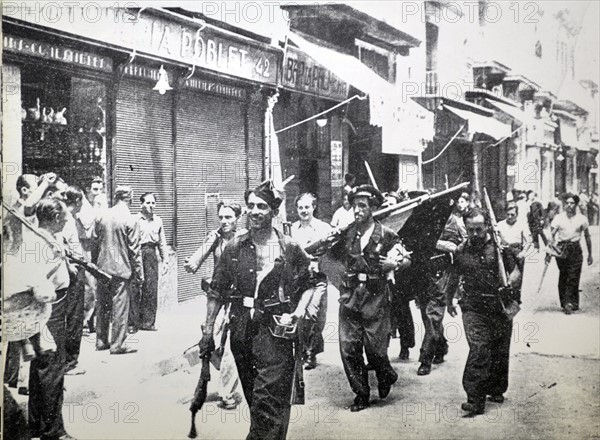 Spanish civil war, Barcelona 1937