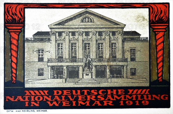 The German national assembly in Weimar in 1919