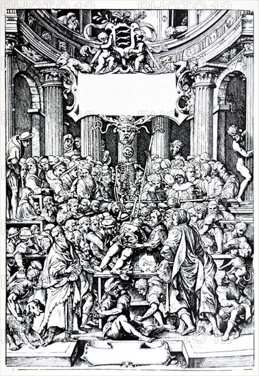 Plates from the Epitome of the De Humani Corporis Fabrica by Vesalius