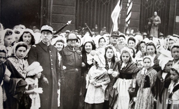 Citizens celebrate in Alsace Lorraine, 1944