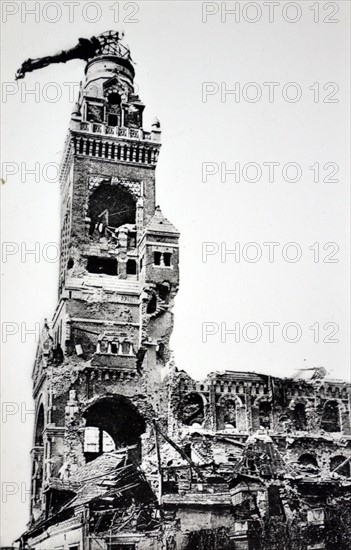 WWI: Jan. 15, 1915, a shell hit the Basilica of Notre-Dame de Brebières