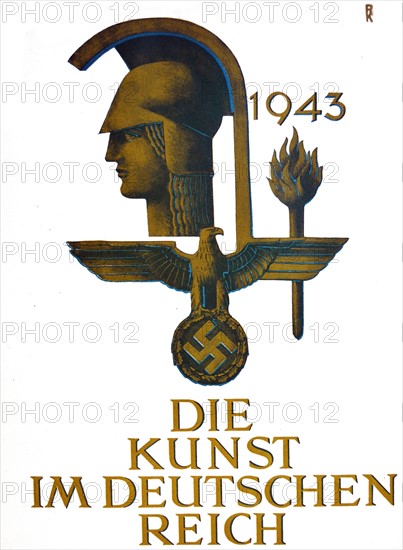 1943 Cover graphics of 'Die Kunst im deutschen Reich'