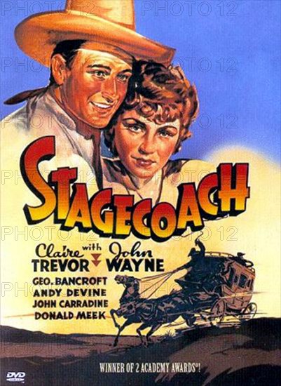 Stagecoach', a 1939 film starring Claire Trevor and John Wayne.