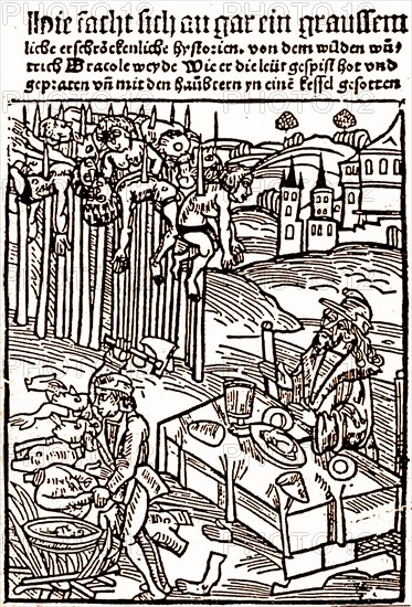 Woodcut of Vlad III, c. 1560