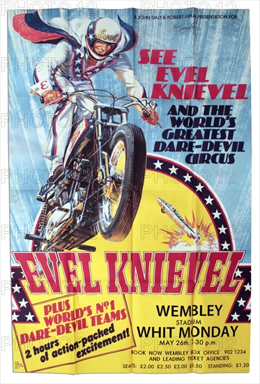 Evel Knievel' a 1971 daredevil motion picture starring George Hamilton.