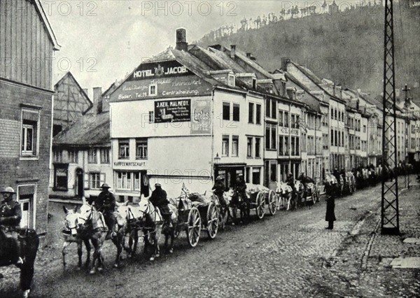 British soldiers in Germany during WWI.