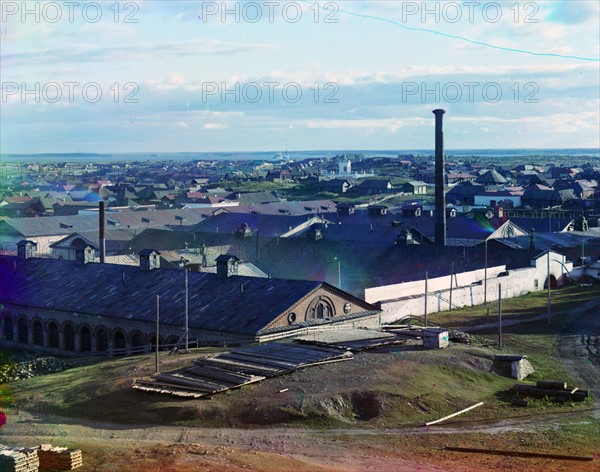 View of the Kasli plant by Sergei Mikhailovich Prokudin-Gorskii