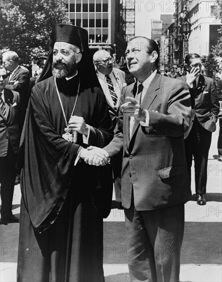Mayor Wagner and Archbishop Makarios