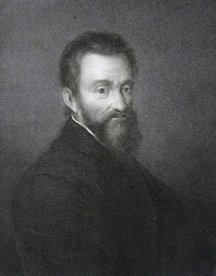 Engraving of Michelangelo Buonaroti