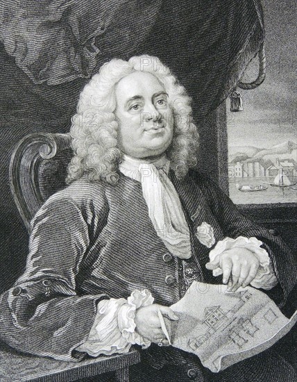 Engraving of Daniel Lock