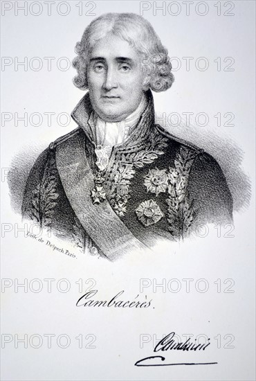 Jean Jacques Regis de Cambacérès, 1st Duc de Cambaceres