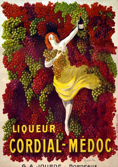 Poster advertising Liquor Cordial-Medoc