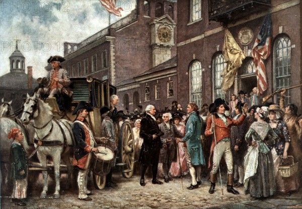 Washington's inauguration at Philadelphia