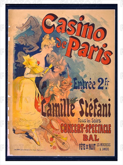 Poster advertising Casino de Paris