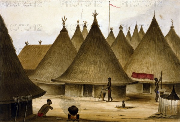 Native village in Liberia