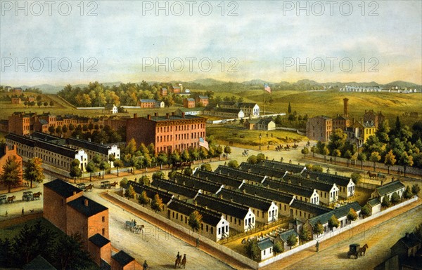 Bird's-eye view of Douglas & Stanton Hospital