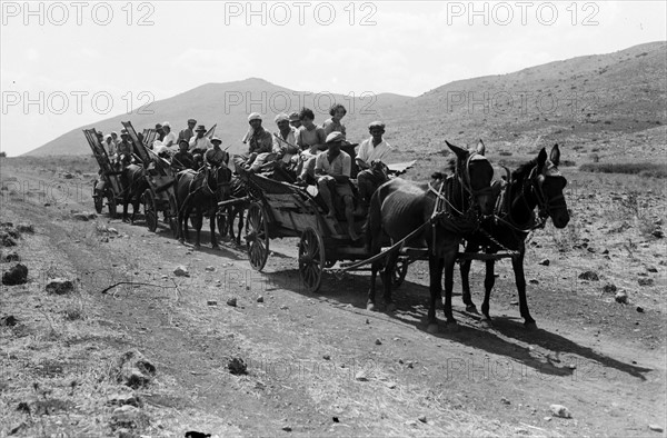 Jewish settlers arriving