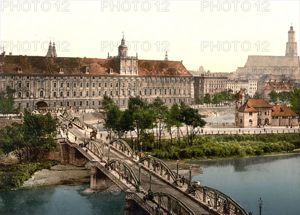 University with bridge, Breslau