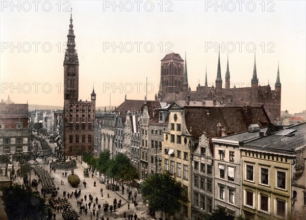 Langen Market and Court House, Danzig