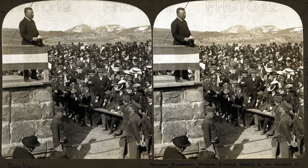 President Theodore Roosevelt's western tour