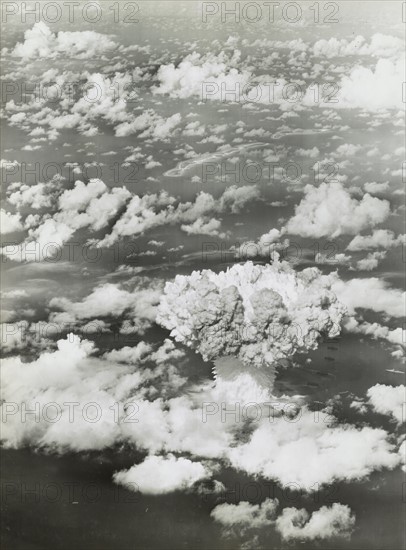 Mushroom cloud on Bikini Atoll