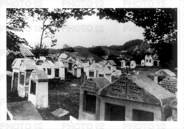 Old Jewish cemetery in Vilna, Russia