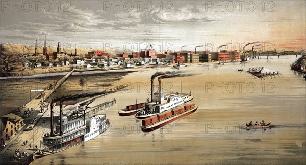 A Mississippi River scene