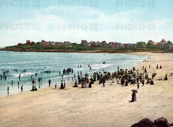 Vintage beach or coast scene