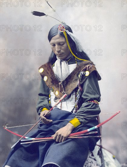 Bone Necklace, Council Chief 1899.