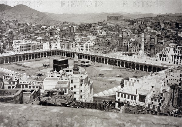 Grand Mosque at Mecca, Saudi Arabia.