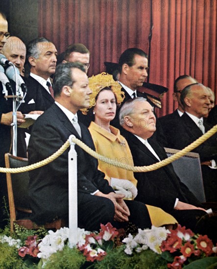Queen Elizabeth II on a state visit to West Germany