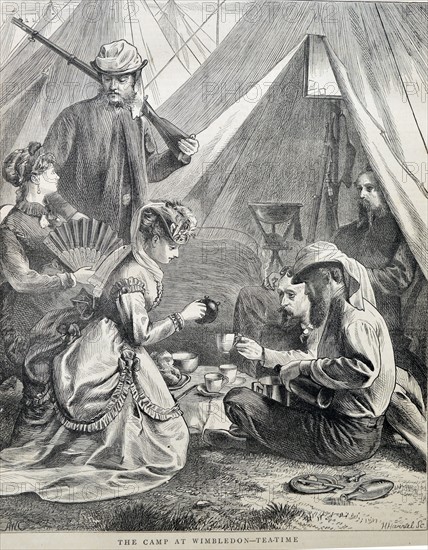 Tea-time at the Camp at Wimbledon