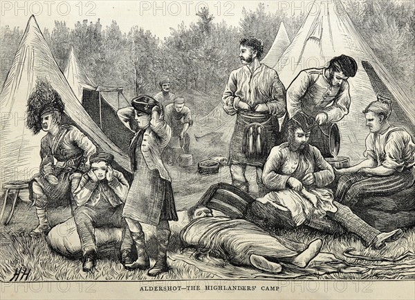 Aldershot - The Highlanders' Camp