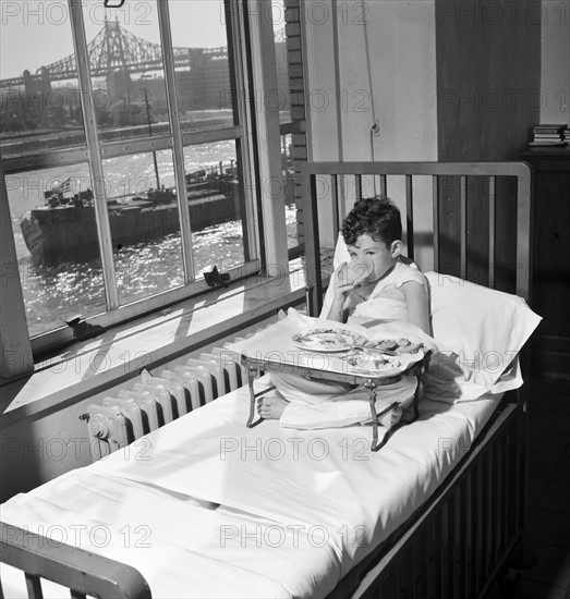 Photograph of a Boy Recovering From Burns