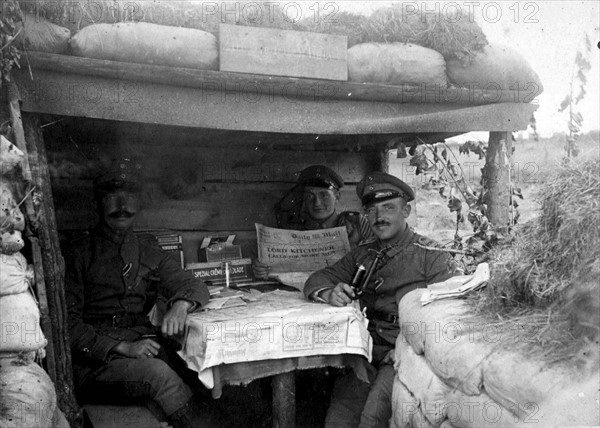 Photograph of German Soldiers in a Trench