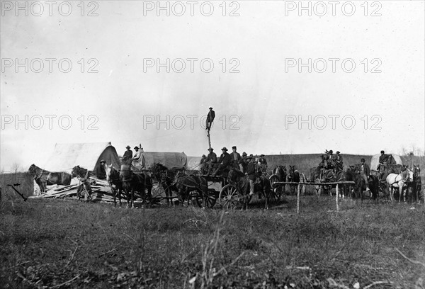 Photograph of U.S. Military Telegraph Construction Corps