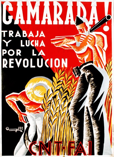 Propaganda poster from Spanish Civil War