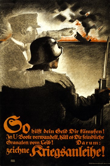 German propaganda poster from World War I.