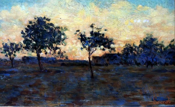 Sunset by Georges-Pierre Seurat.