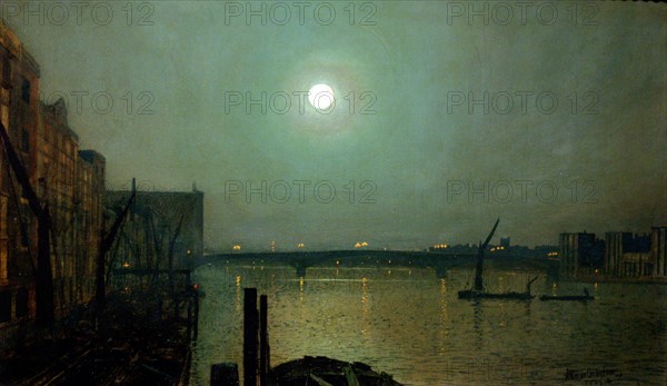 Battersea Bridge at Night by John Atkinson Grimshaw