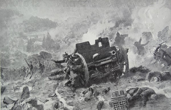 French advance against German positions during the Meuse-Argonne Offensive