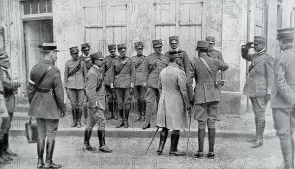meeting between Italian and French generals during WWI