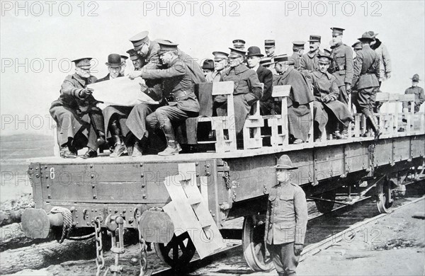 US General pershing with Secretary of war Newton Baker