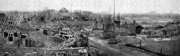 WWI: The ruined village of Vermelles, France
