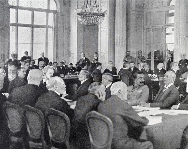 Peace conference in Versailles, May 7, 1919