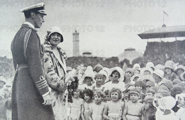 Queen Elizabeth with her husband King George VI of Great Britain