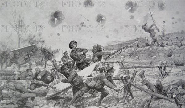 Close proximity fighting between German nd British forces during WWI