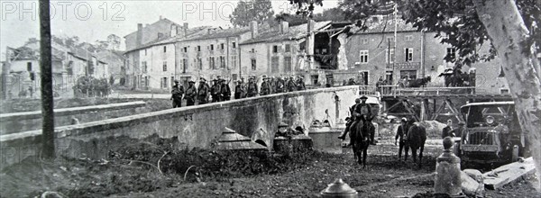 American forces enter Thiaucourt in the Meurthe-et-Moselle