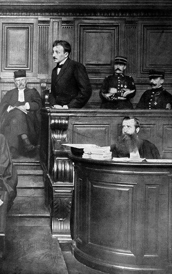 Raoul Villain on trial 1919 for the  assassination of the French socialist leader Jean Jaures